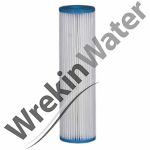 PL0.5 micron Polyester Pleated Sediment Filters 10 inch 0.5 micron